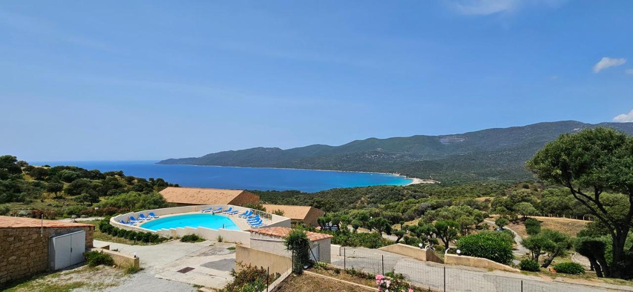 Chalereux T2 Vue Mer Et Piscine Alba Rossa Serra-di-Ferro  Luaran gambar