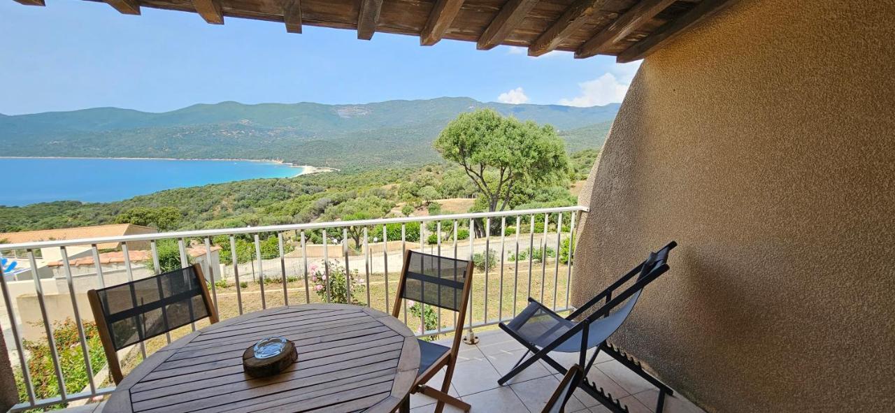 Chalereux T2 Vue Mer Et Piscine Alba Rossa Serra-di-Ferro  Luaran gambar